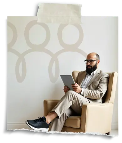 Foto de logotipo de Woco en vinilo sobre pared beige roto con cinta adhesiva